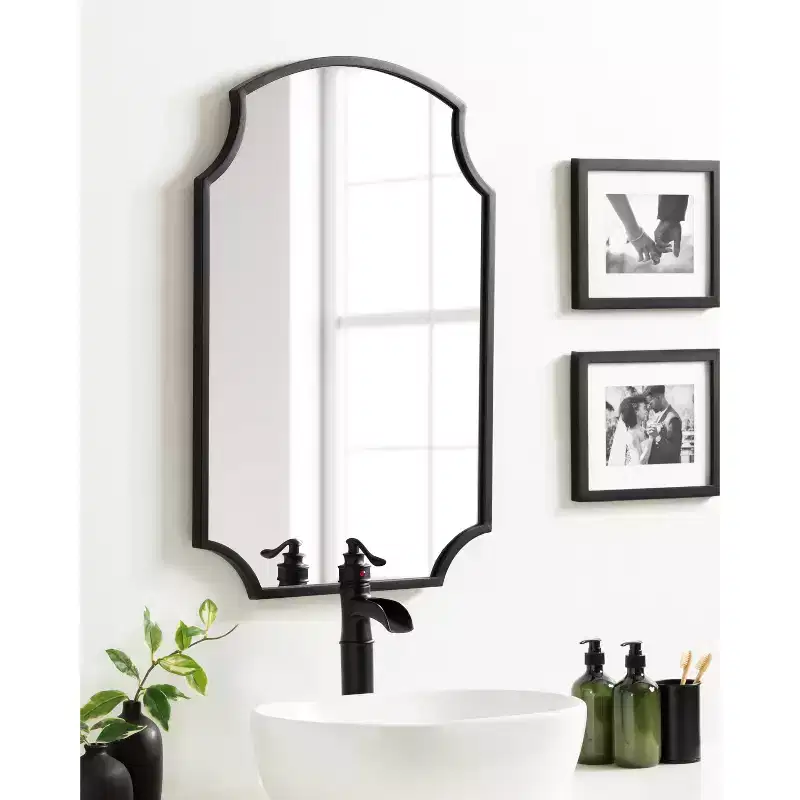Framed Wall Mirror, 30x20, Plastic Frame