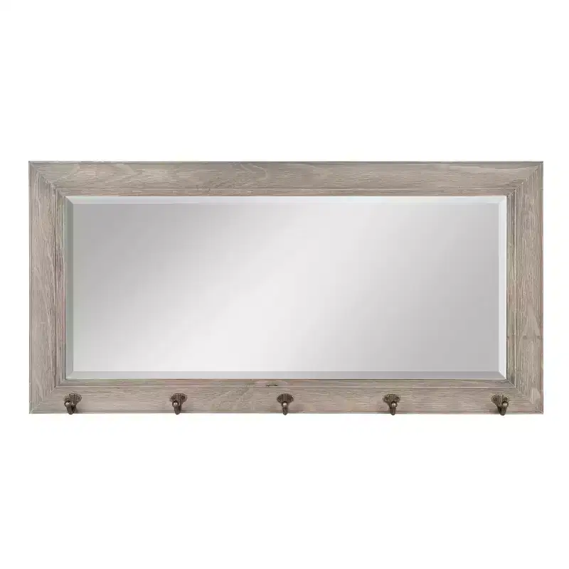 36 x 18 Pub Mirror with Metal Hooks - DesignOvation