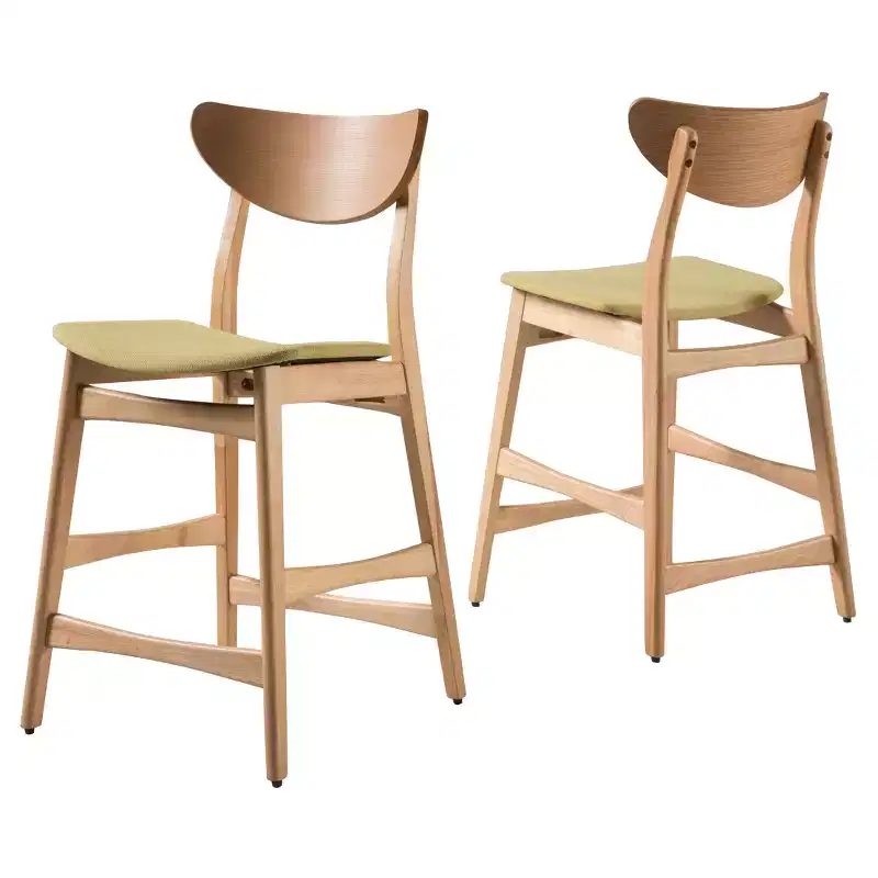 Set of 2 24 Gavin Natural Frame Counter Height Barstool - Christopher Knight Home