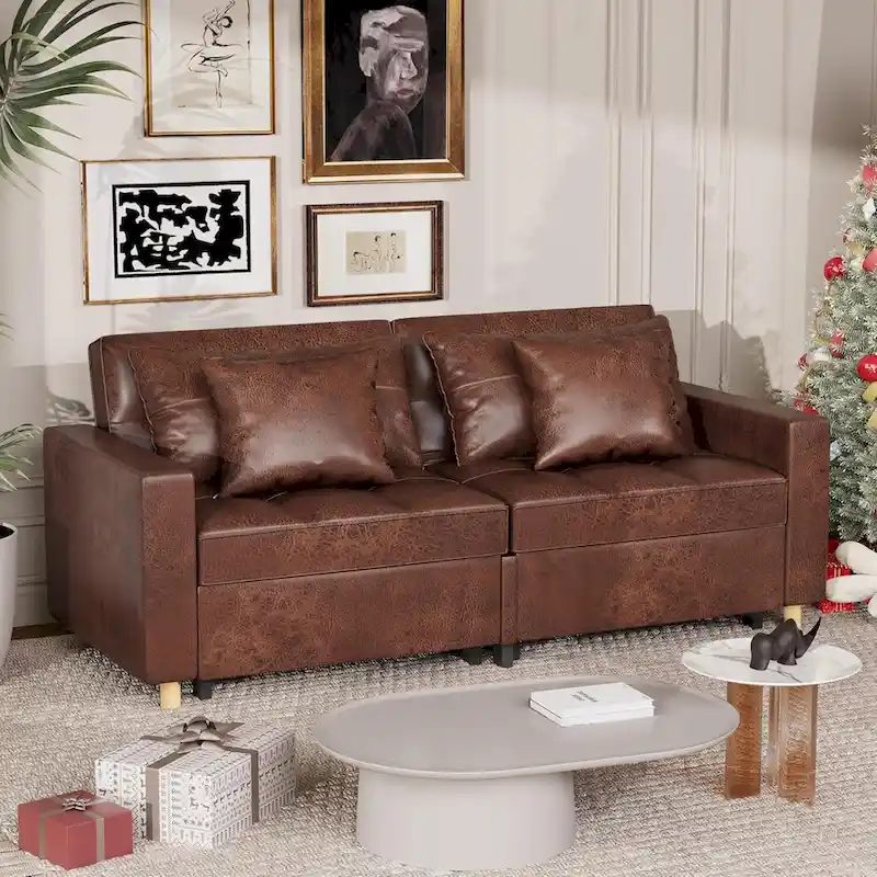 AECOJOY 3-in-1 Sofa Bed Double Sleeper Chair Bed