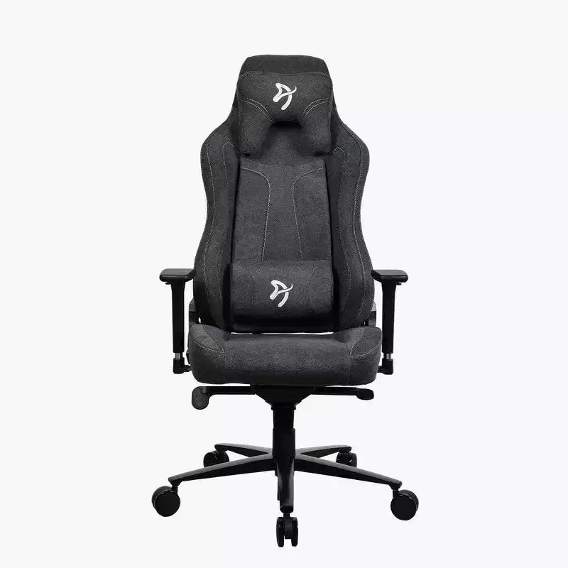 Arozzi Vernazza Soft Fabric Office and Gaming Chair with Soft Neck Lumbar Support Pillows