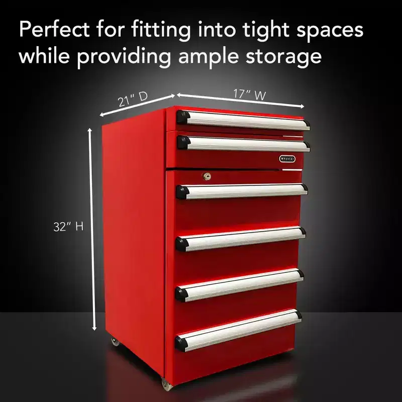 Whynter TBR-185SR Portable 1.8 cu. ft. Tool Box Refrigerator with 2 Drawers and Lock