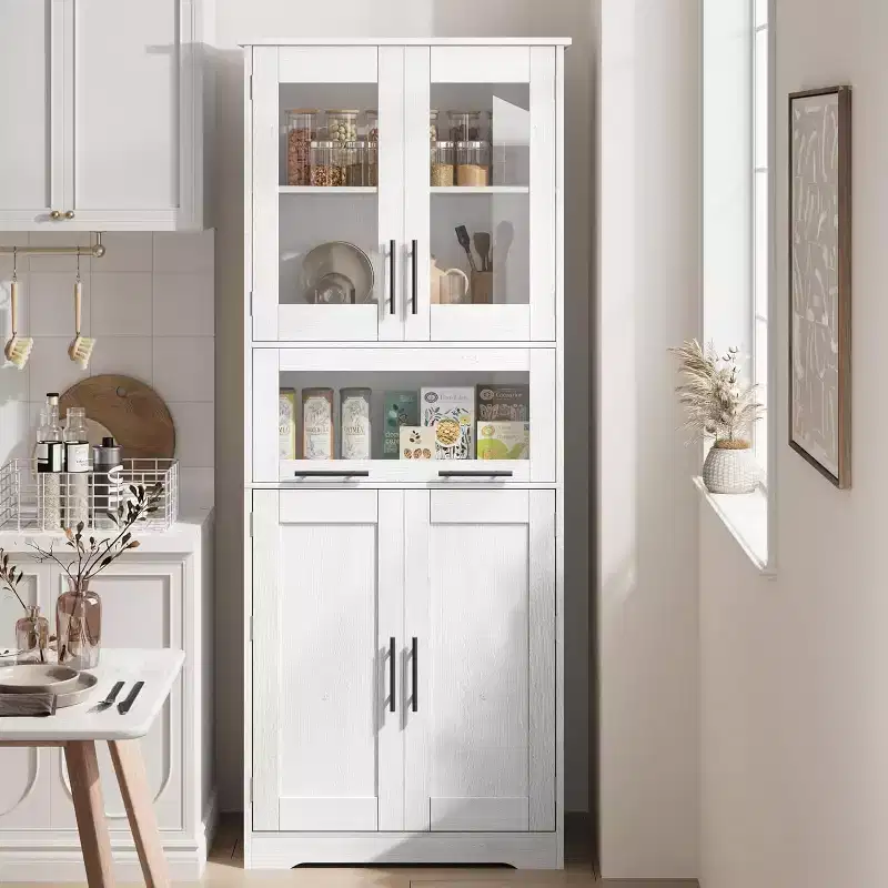 1 PB Classic 67 Inch Tall Storage Cabinet with Spacious Storage, Durable Build, Elegant Design, Easy Assembly, and Versatile Use