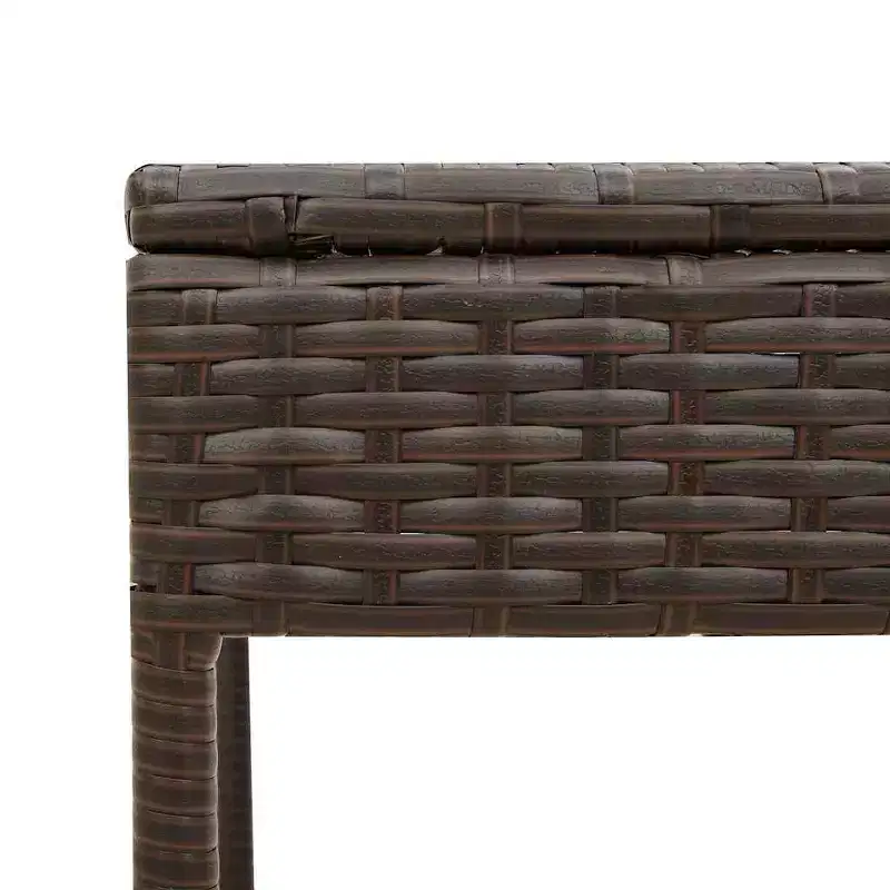 vidaXL Patio Sun Lounger Set PE rattan Extra Long Removable Covers