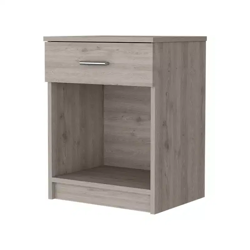 Designed for everyday convenience, this Pictor Nightstand, One Drawer, Lower Shelf, Superior Top offers a modern look with functional storage,.