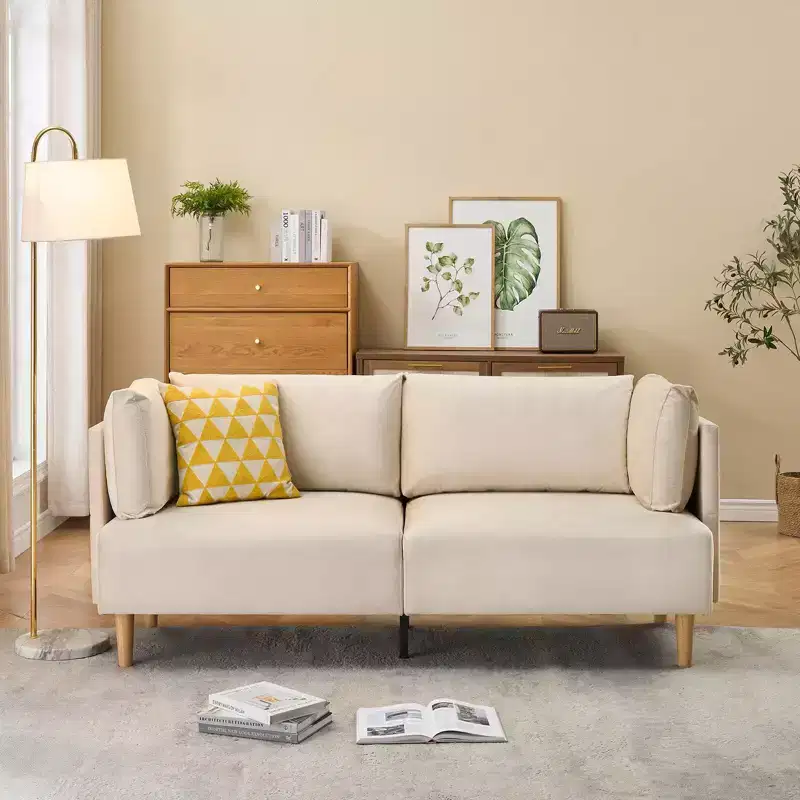 76 Sofa Couch, Comfy Upholstered Loveseat with Extra Deep Seats