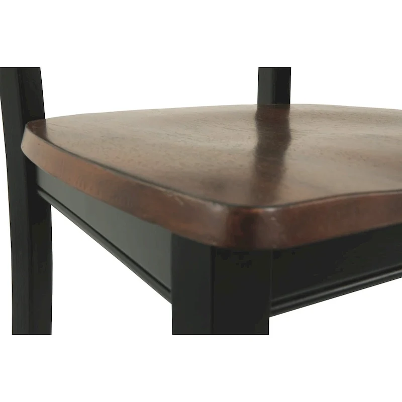 Brown and Black Dining Chairs