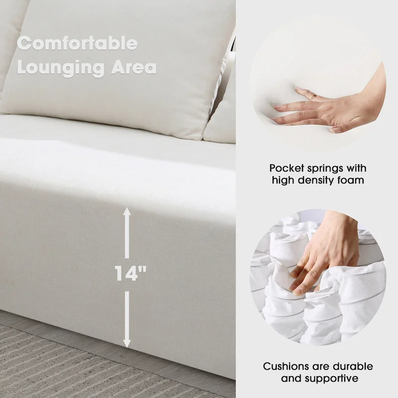 Modular Sectional Living Room Sofa Set