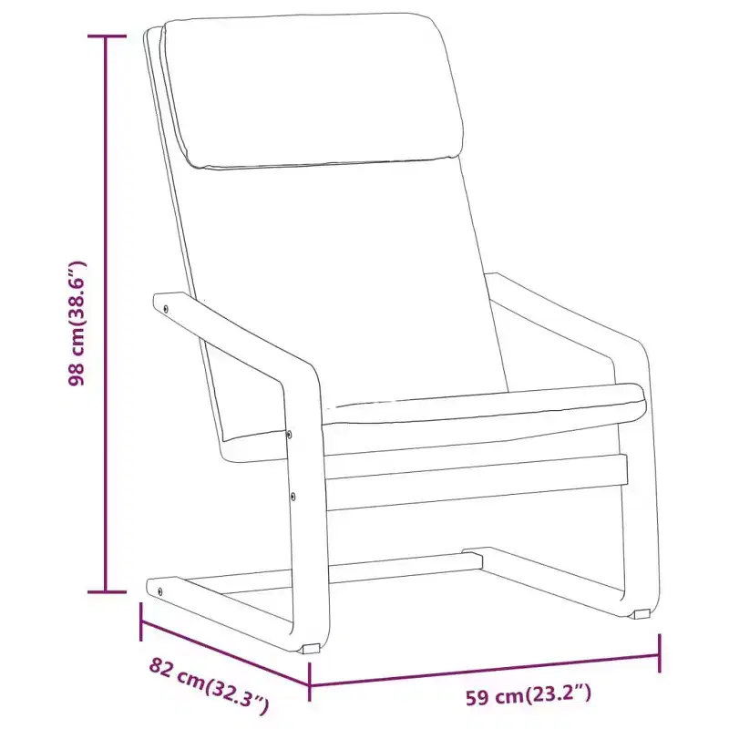 Accent Armchair Relaxing Seating Chair - Light Gray