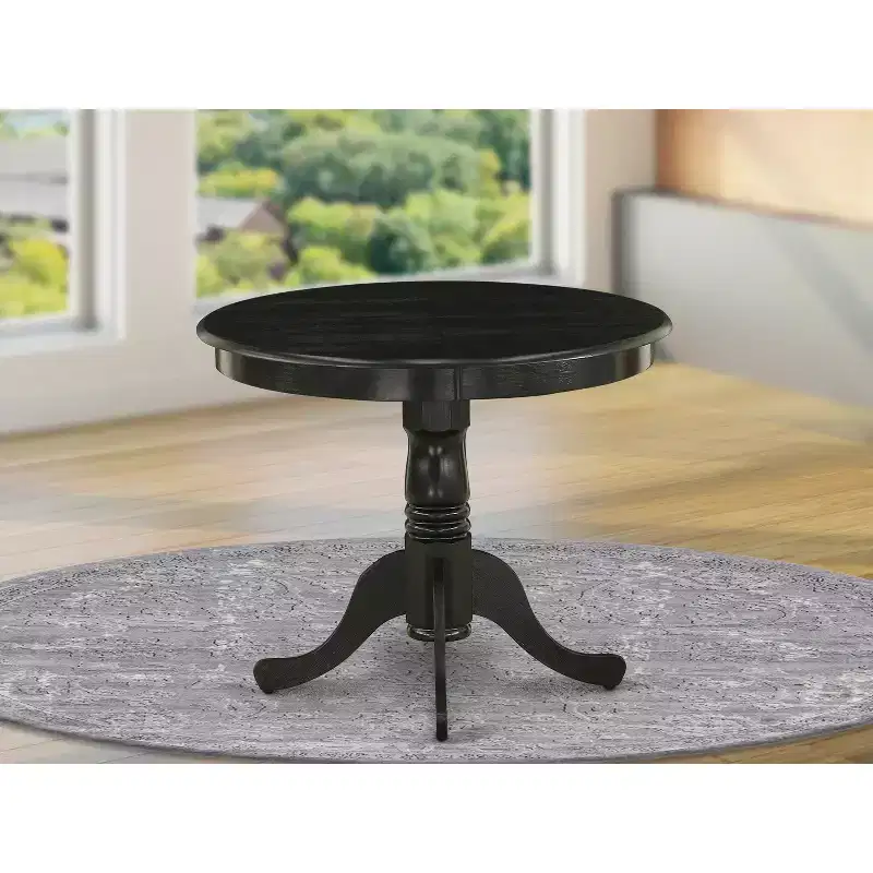 Dining Table Made of Rubber Wood, 36 Inch Round