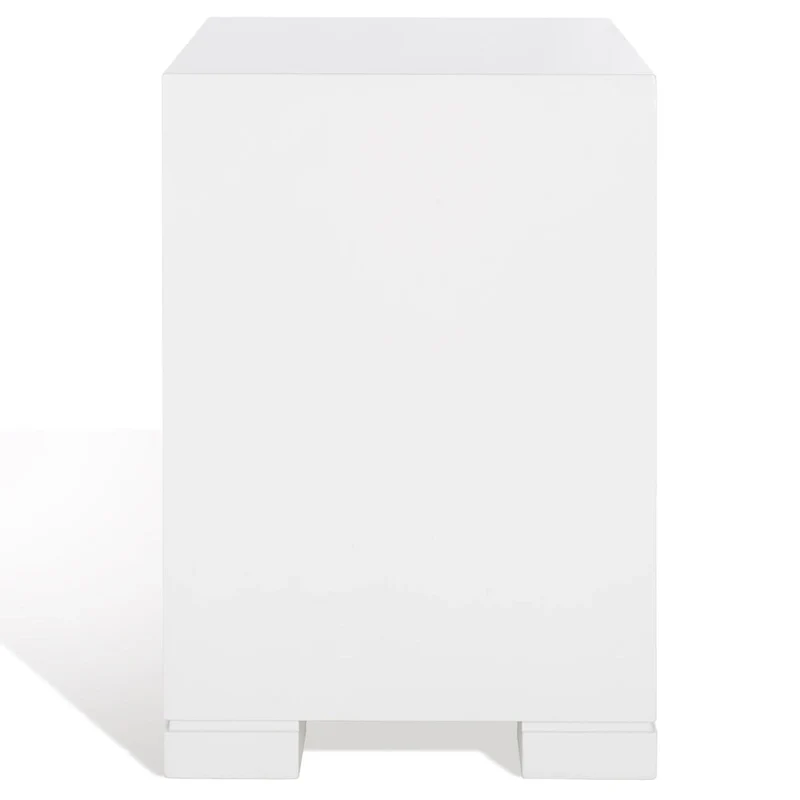 White/ Gold Lacquer Chest - 24Wx18Dx26H