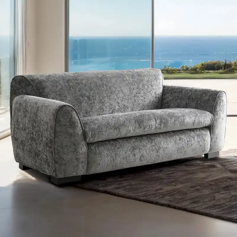 Corwin Modern Bench Style Loveseat with OEKO TEX Certified Fabric