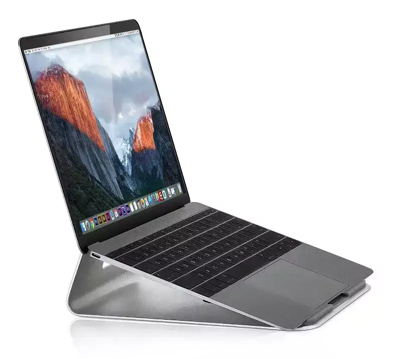 Mount-It! Tilted Laptop & Tablet Riser | Laptop Cooling Stand for MacBook, MacBook Pro, Chromebook, iPad Pro, Drawing Tablets with 11 - 15 Screens