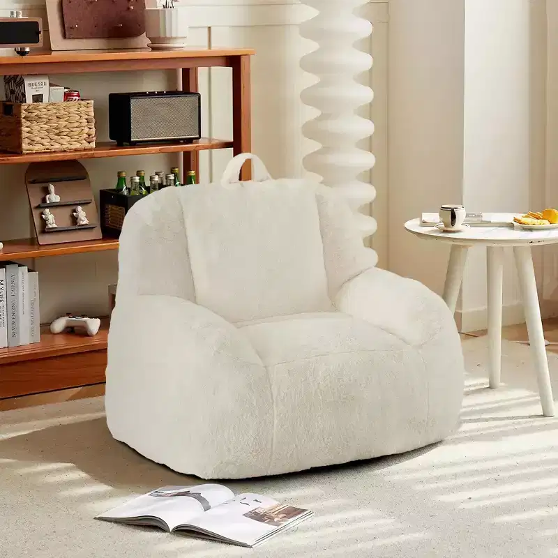 Large Bean Bag Chair  Comfortable Floor Sofa with Filling for Adults/Teens in Living Room/Game Room/Basement