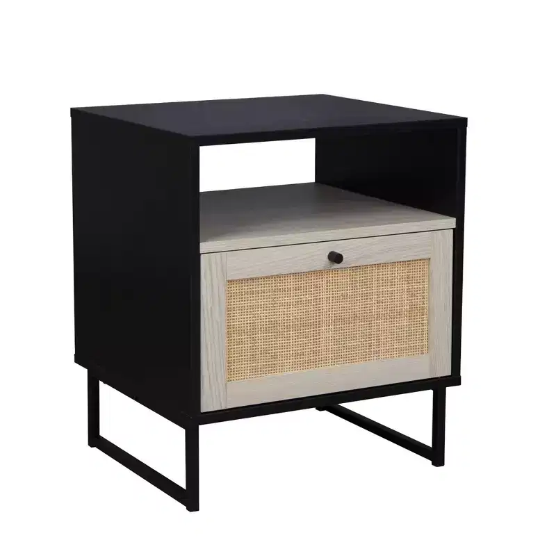 Nathan James Set of 2 Mina Rattan Nightstands