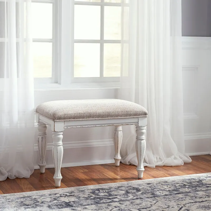 Antique White Weathered Bark Vanity