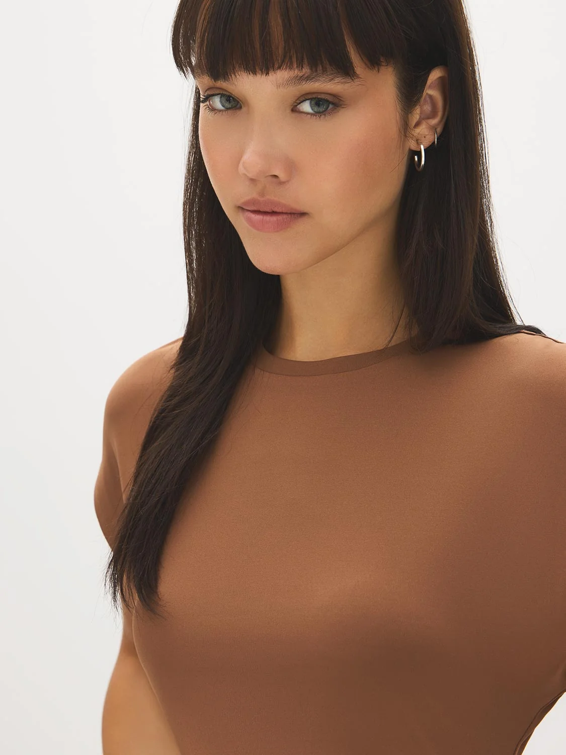Dolman Sleeve Top With Side Pleats