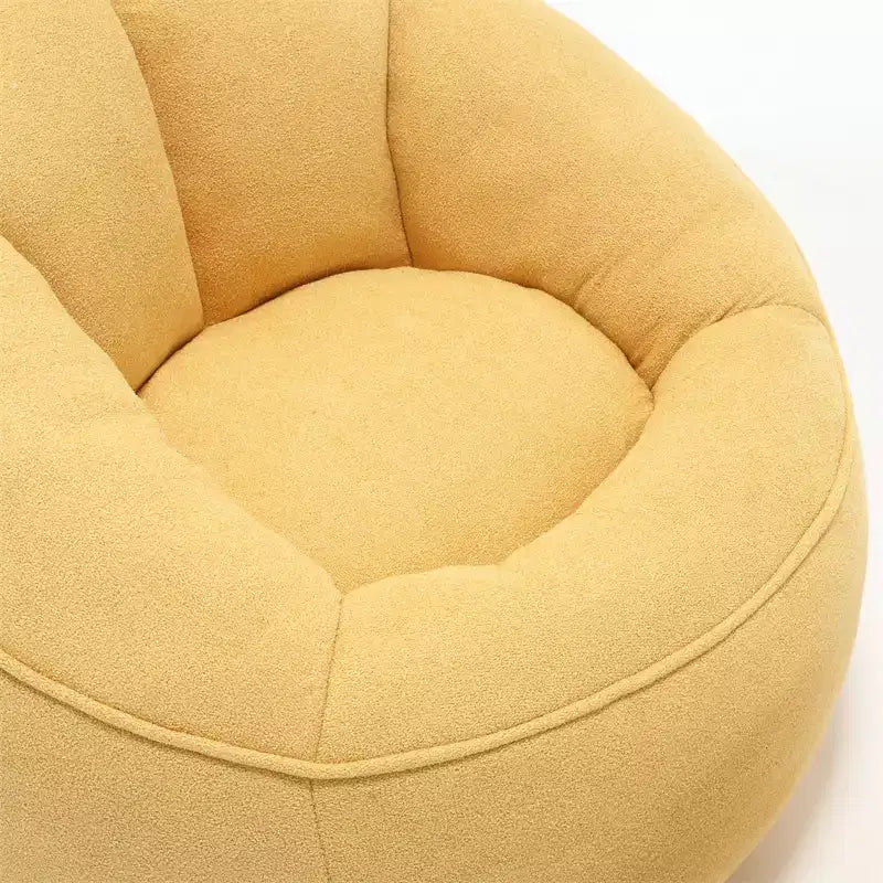 Bean Bag Chair, High-Density Foam Filling Bean Bag Sofa Chairs with Foot Stool, Modern Accent Chair with Ottoman