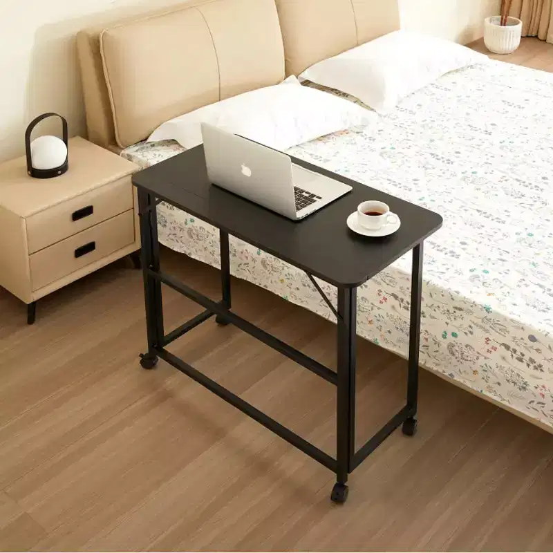 Folding Desk Small Foldable Desk for Small Space, 31.5 Inches Writing Computer Desk in Study, Home Office Foldable Office Desk for Bedroom, black