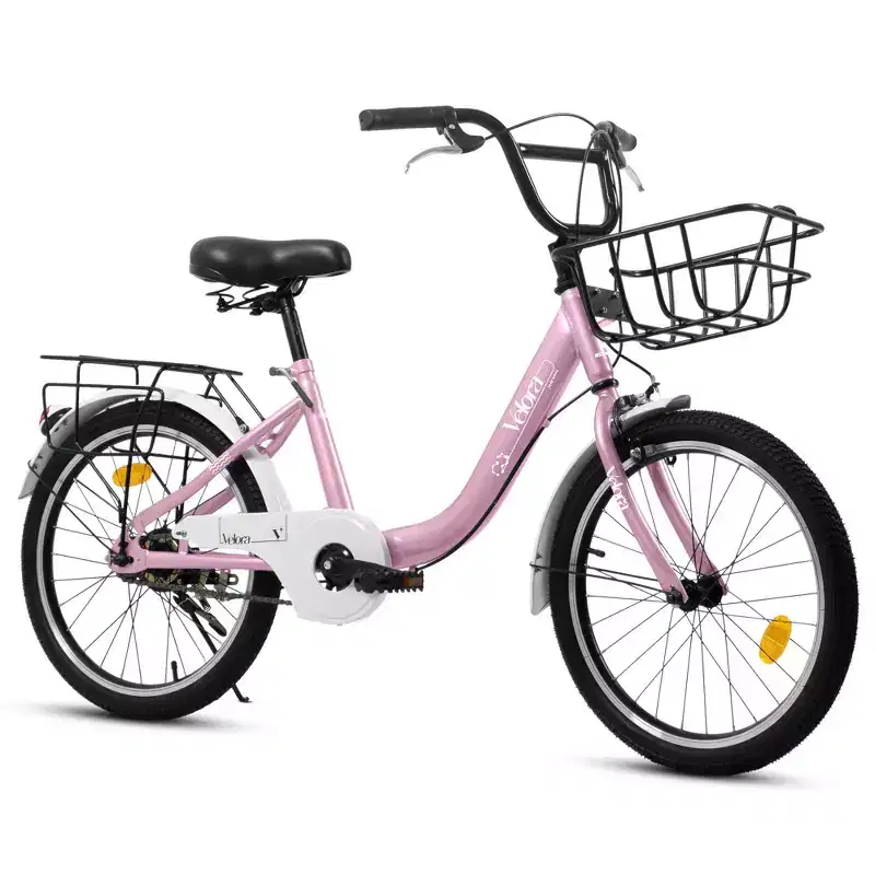 Okak 20IN Kids Bike with Lightweight Steel Frame, Kids Cruiser Bikes with Coaster Brake & V-Brake, Mini Bike with Chain Guard & Rear Rack