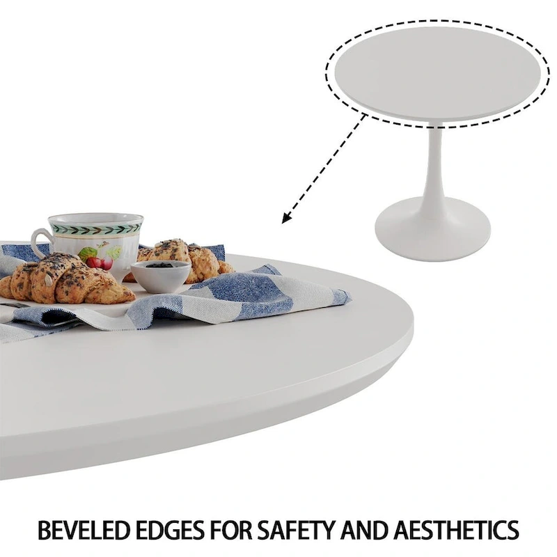5 Pieces Dining Set, Round Dining Table with 4 Chairs
