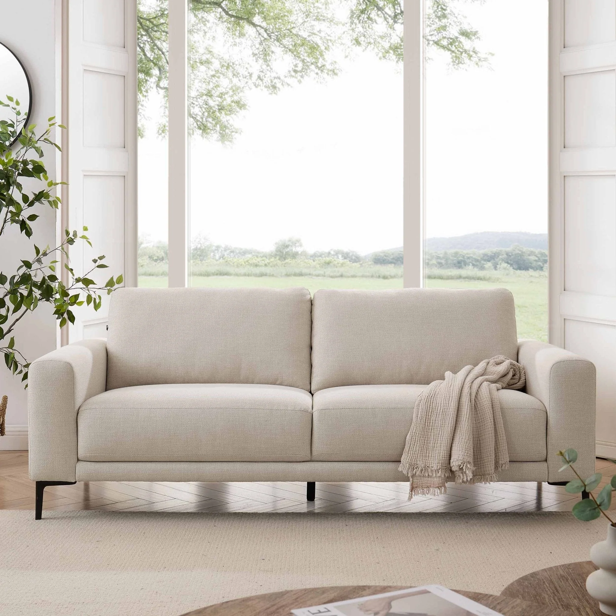 3 Seater Sofa - Beige