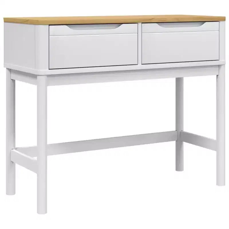 Console Table Storage Living Room Hallway Furniture Solid Wood Pine