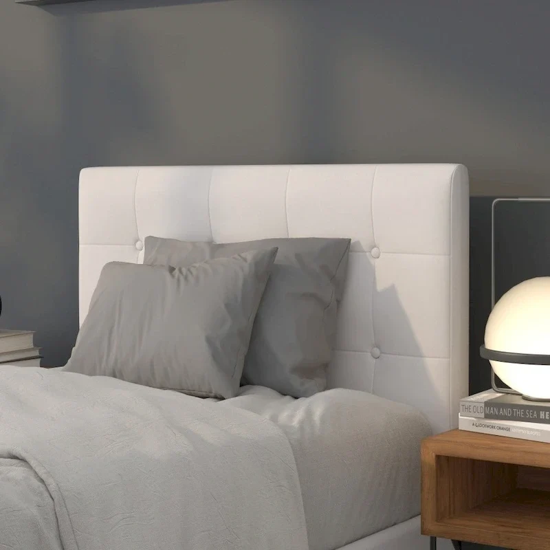 Button Tufted Upholstered Headboard