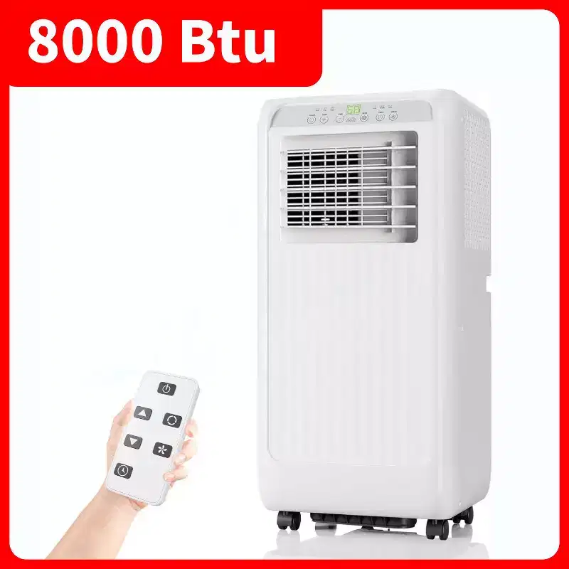 GustoWave 8000 BTU 3-In-1 Unit Portable Air Conditioner for Rooms Up to 350 Sq.Ft. with Fast Cooling, Dehumidifier