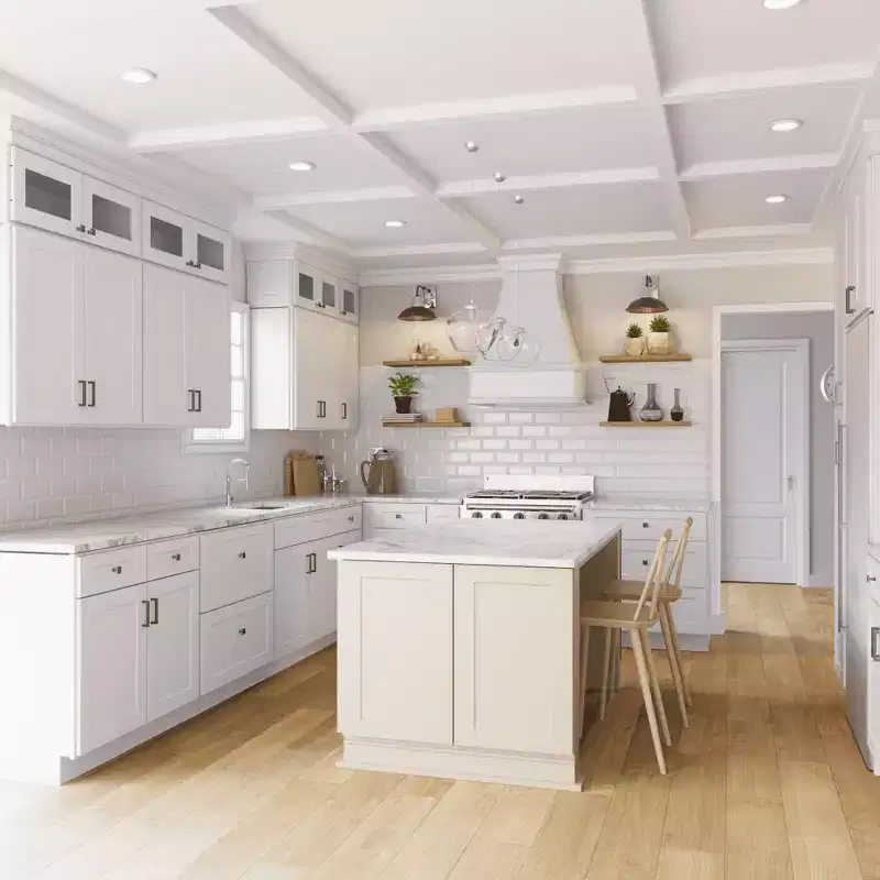White Ready-to-Assemble Wall Kitchen Cabinet