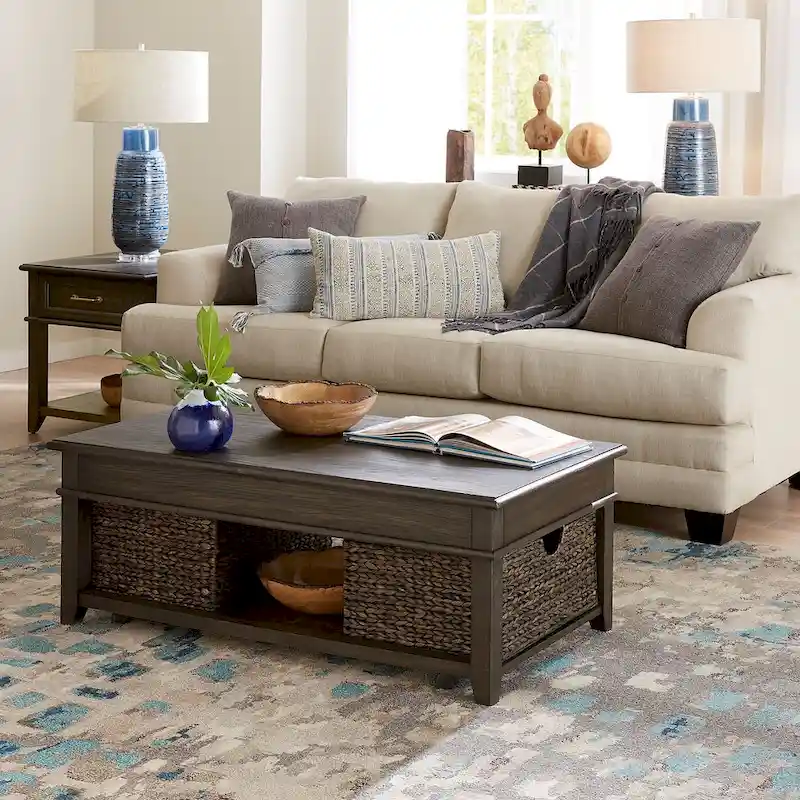 Mill Creek Peppercorn 3 Piece Lift Top Cocktail Table Set
