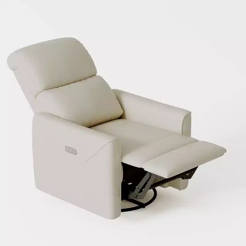 Power Swivel Glider Recliner with Lumbar Support