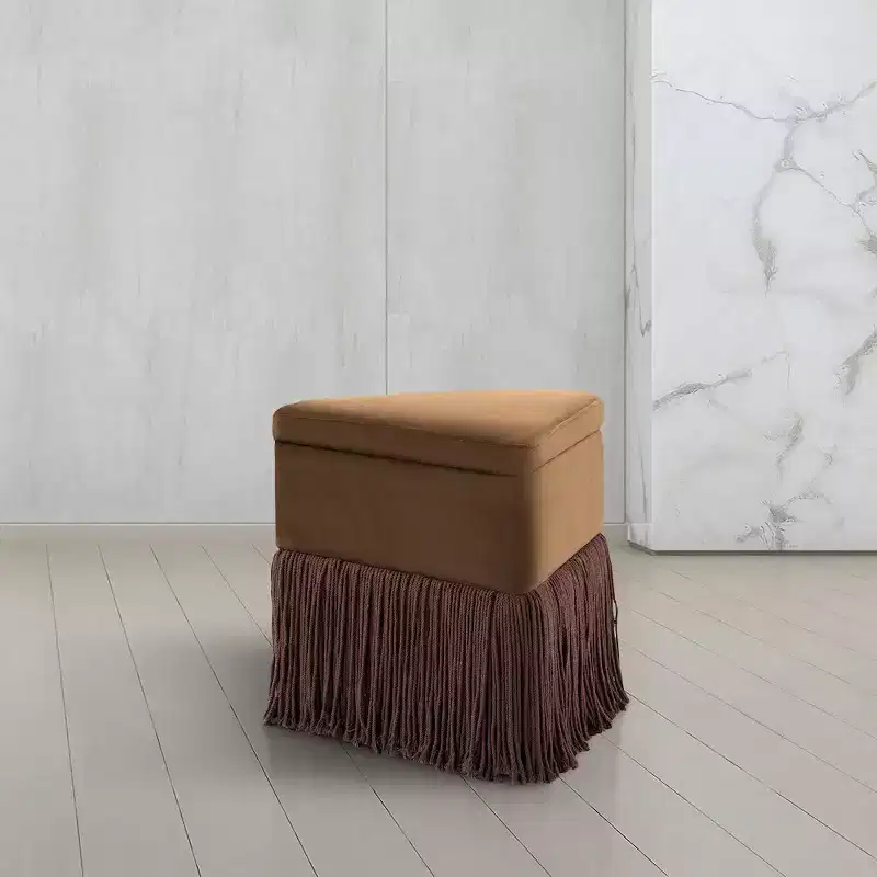 Velvet Ottoman/Stool