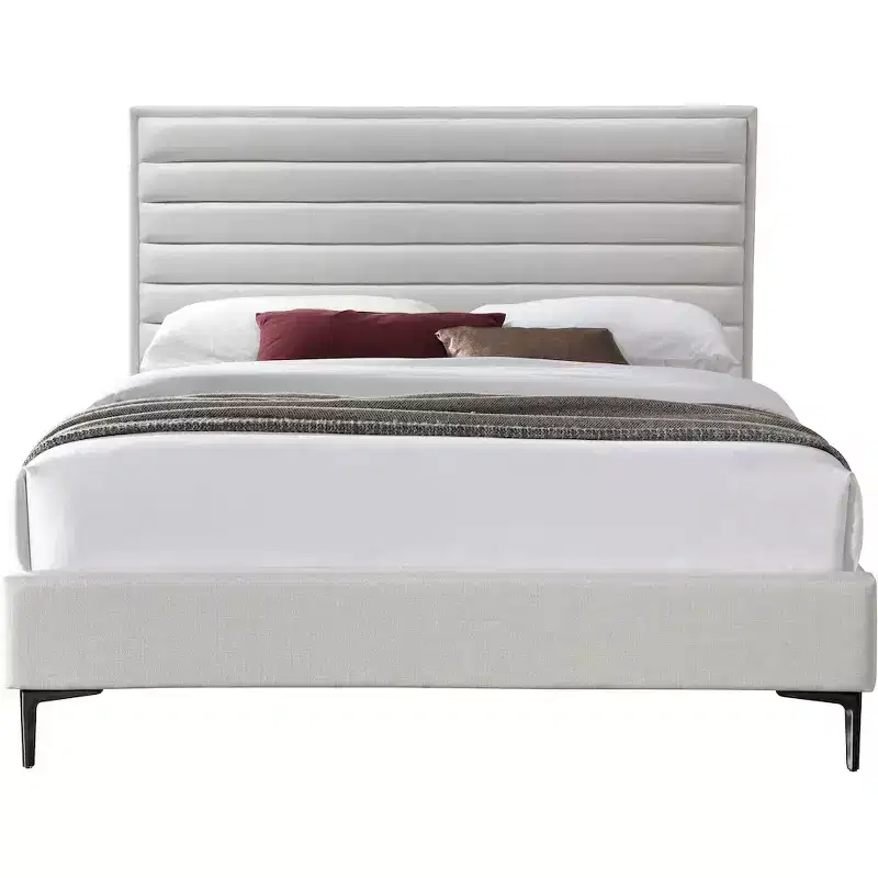 Meridian Furniture,Hunter Linen Textured Bed