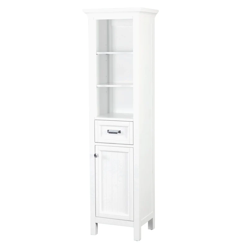 19 x 70 Poplar Wood Free Standing Bathroom Linen