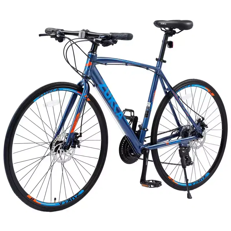 Road Bike With 24 Speeds Drivetrain, 700C Bike With Disc Brakes, Lightweight City Bike Aluminum Alloy Frame,Road Hybrid Bike