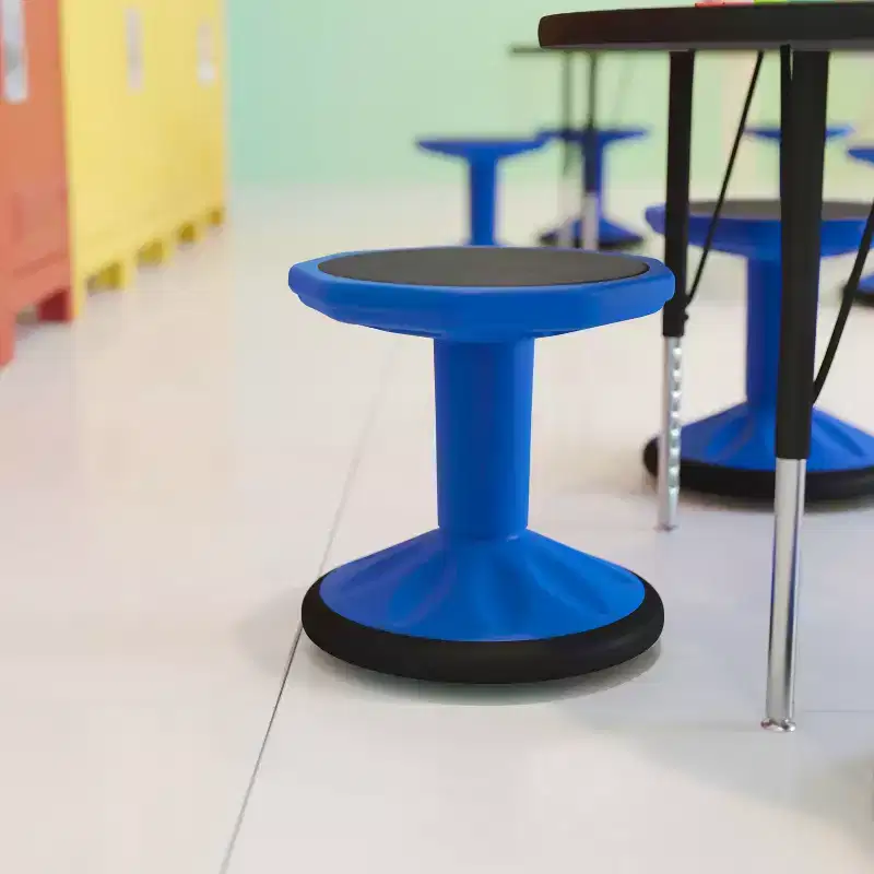 Fixed Height Kids Flexible Active Stool for Classroom and Home with Non-Skid Bottom