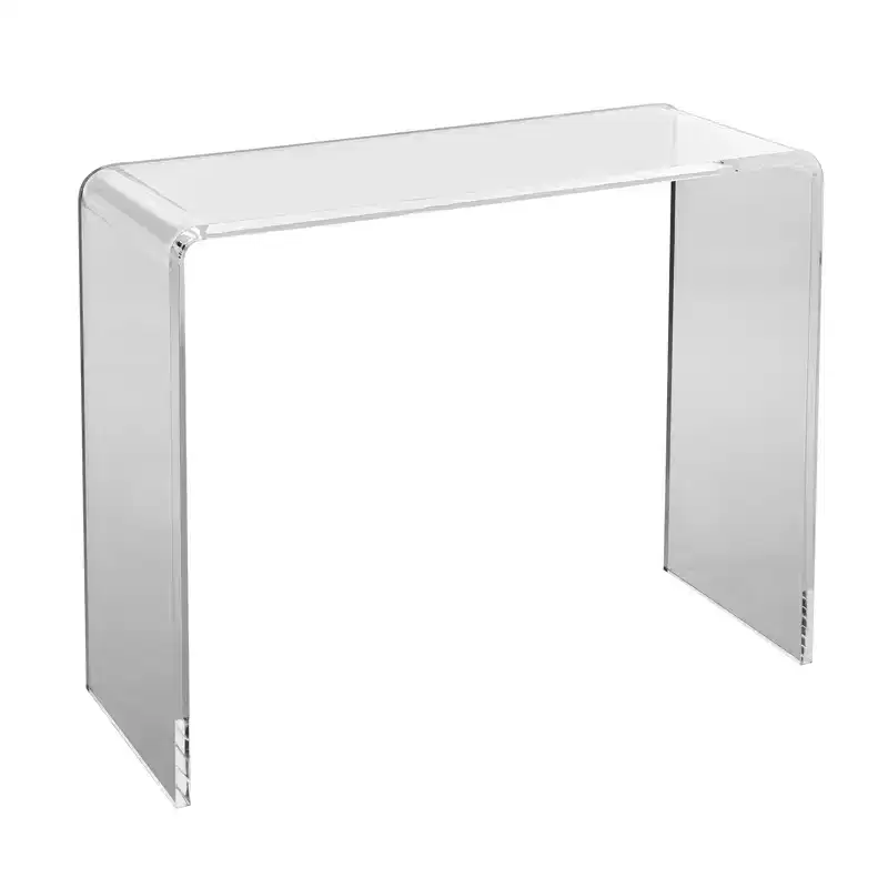 VEVOR Acrylic Console Table, Clear Acrylic End Table, Transparent Acrylic Side Table 37.95x15x29.13 inch, for Foyer, Living Room, Dining Room