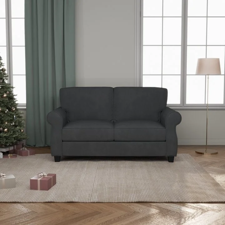 Upholstered Sofa with Solid Wood Frame - 30.30 x 56.30 x 33.10