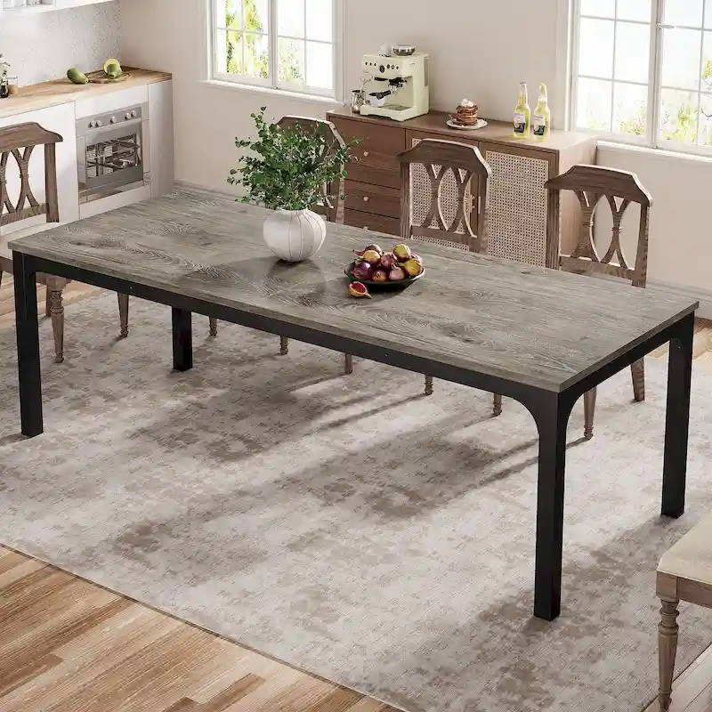 78-Inch Rectangular Dining Table for 6-8 People