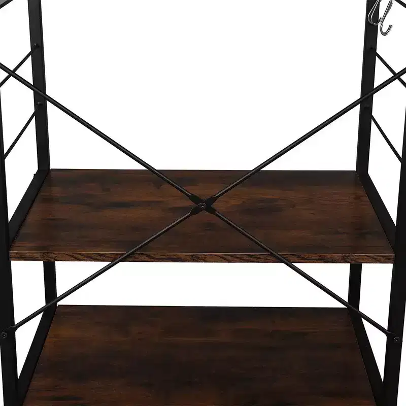 Karl Home 4 Tier Wooden Kitchen Shelf Baker's Rack