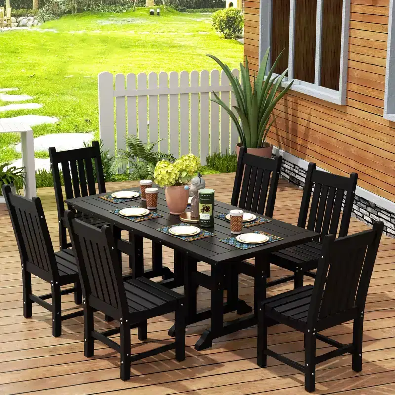 WestinTrends 7 Piece Outdoor Patio Dining Set Outdoor Table and Chair Set
