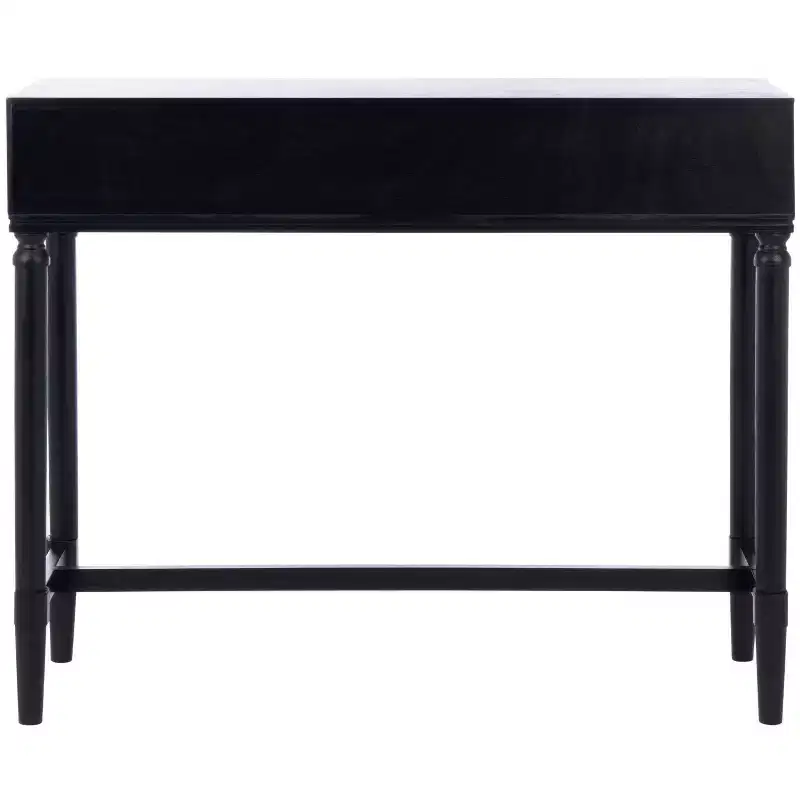 2-Drawer Console Table Pine Frame Transitional Style