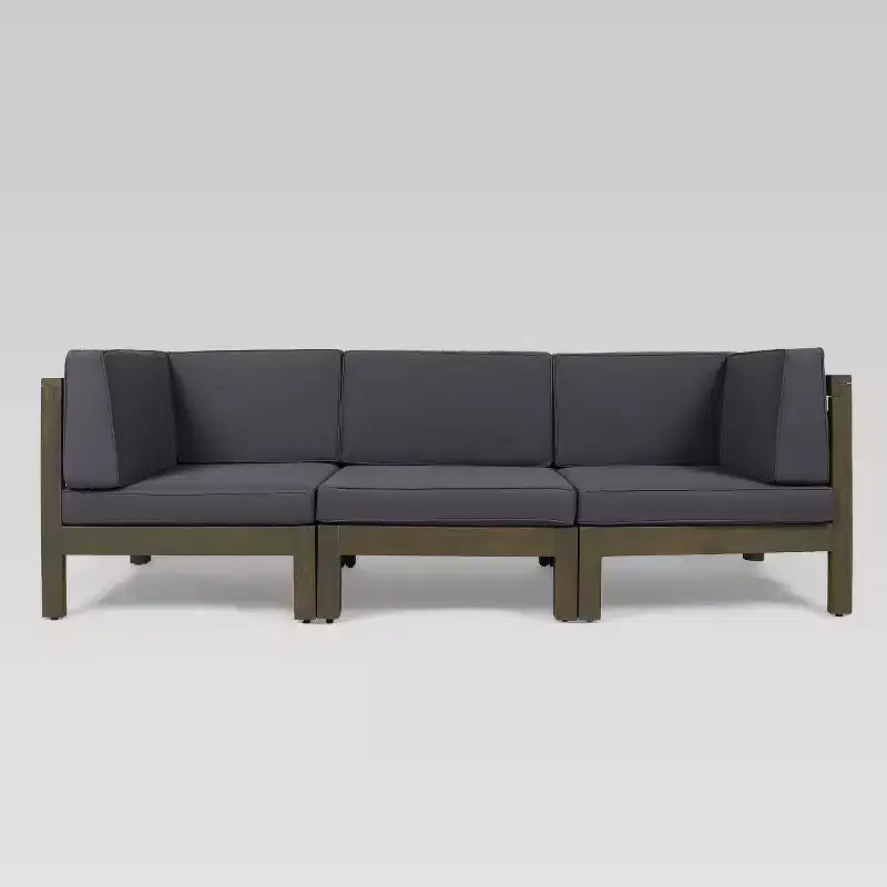 Brava 3pc Acacia Modular Sofa - Christopher Knight Home