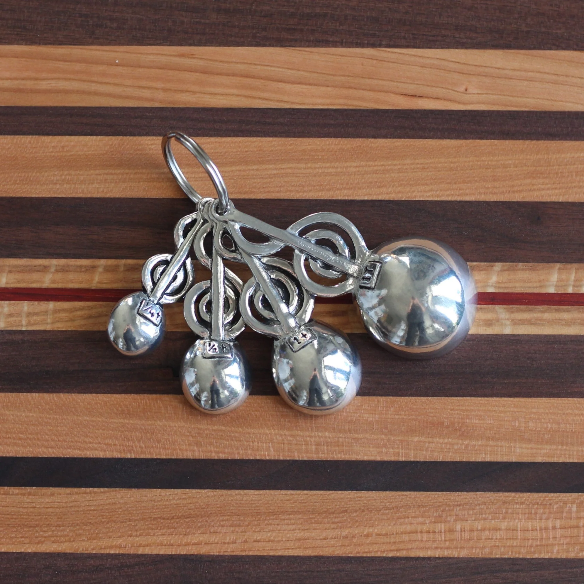 Handmade Pewter Treble Clef Measuring Spoons