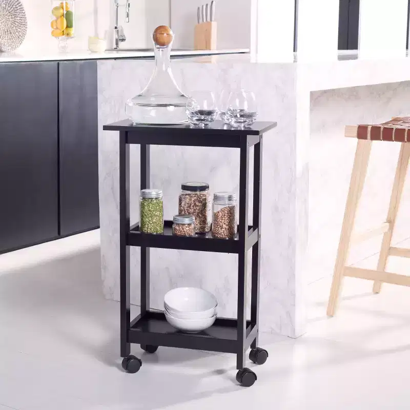 Bevin 2 Shelf Kitchen Cart - KCH1400 - Safavieh