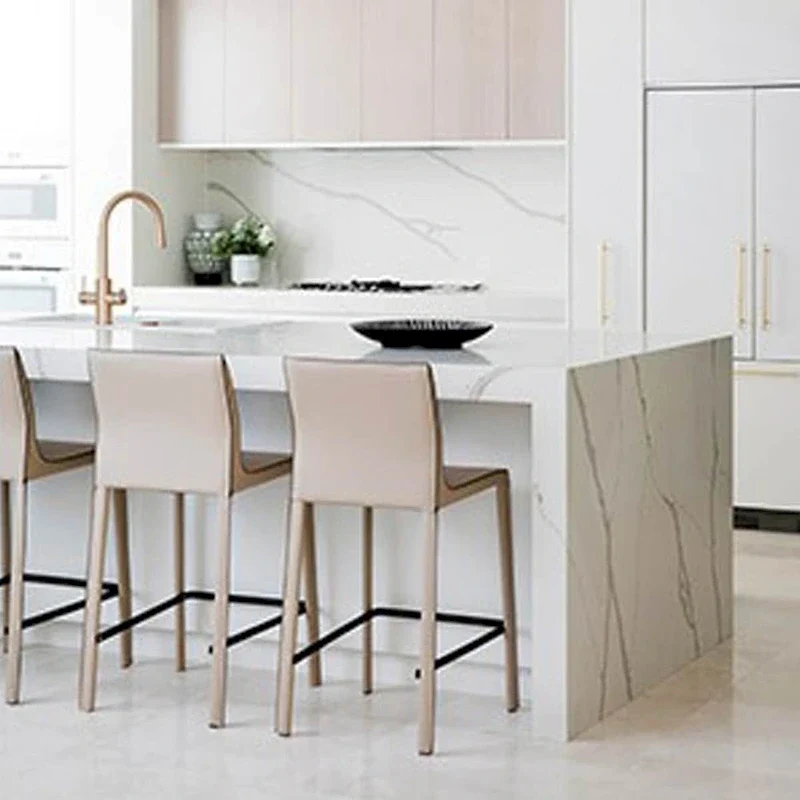 Modern Leather Counter Stool