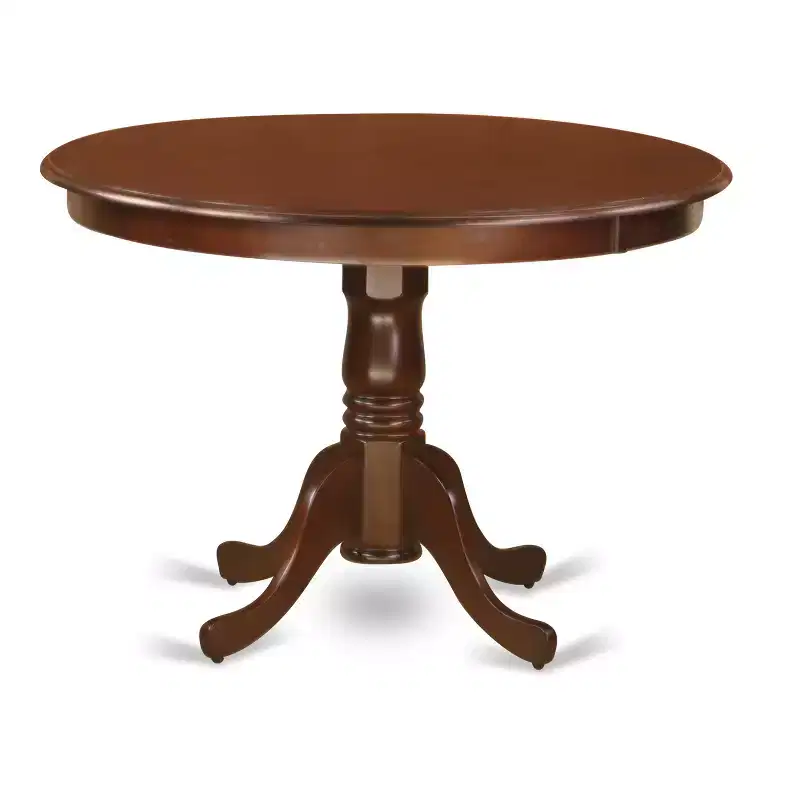 HomeStock 3-Piece Mahogany Finish Solid Wood Top Dining Table with 2 Chairs