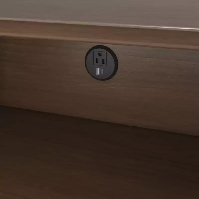 Jenny Lind Cubby Nightstand with 1 Drawer & Electrical Outlet