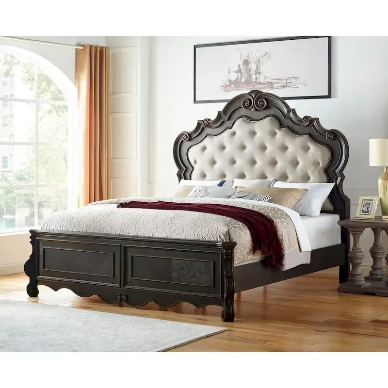 Rich Molasses Panel Bed